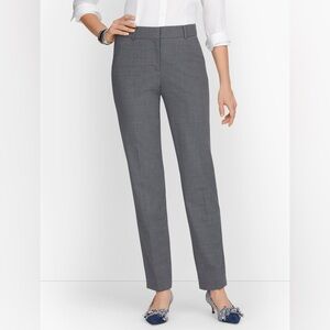 Talbots Grey Straight Leg Viscose Blend Trousers Size 4